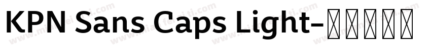 KPN Sans Caps Light字体转换